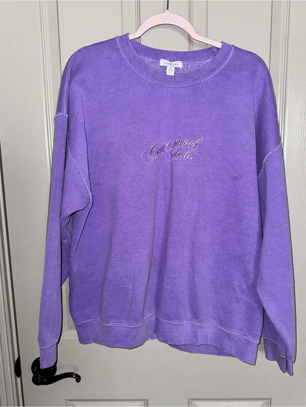 Topshop Lavender Crewneck Sweatshirt